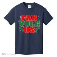 Funny Fab Yule Us Christmas Kids T-Shirt thumb 0