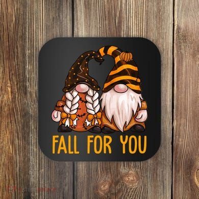 Fall For You Gnome Cute Coaster