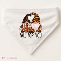 Fall For You Gnome Cute USA-Made Doggie Bandana thumb 0