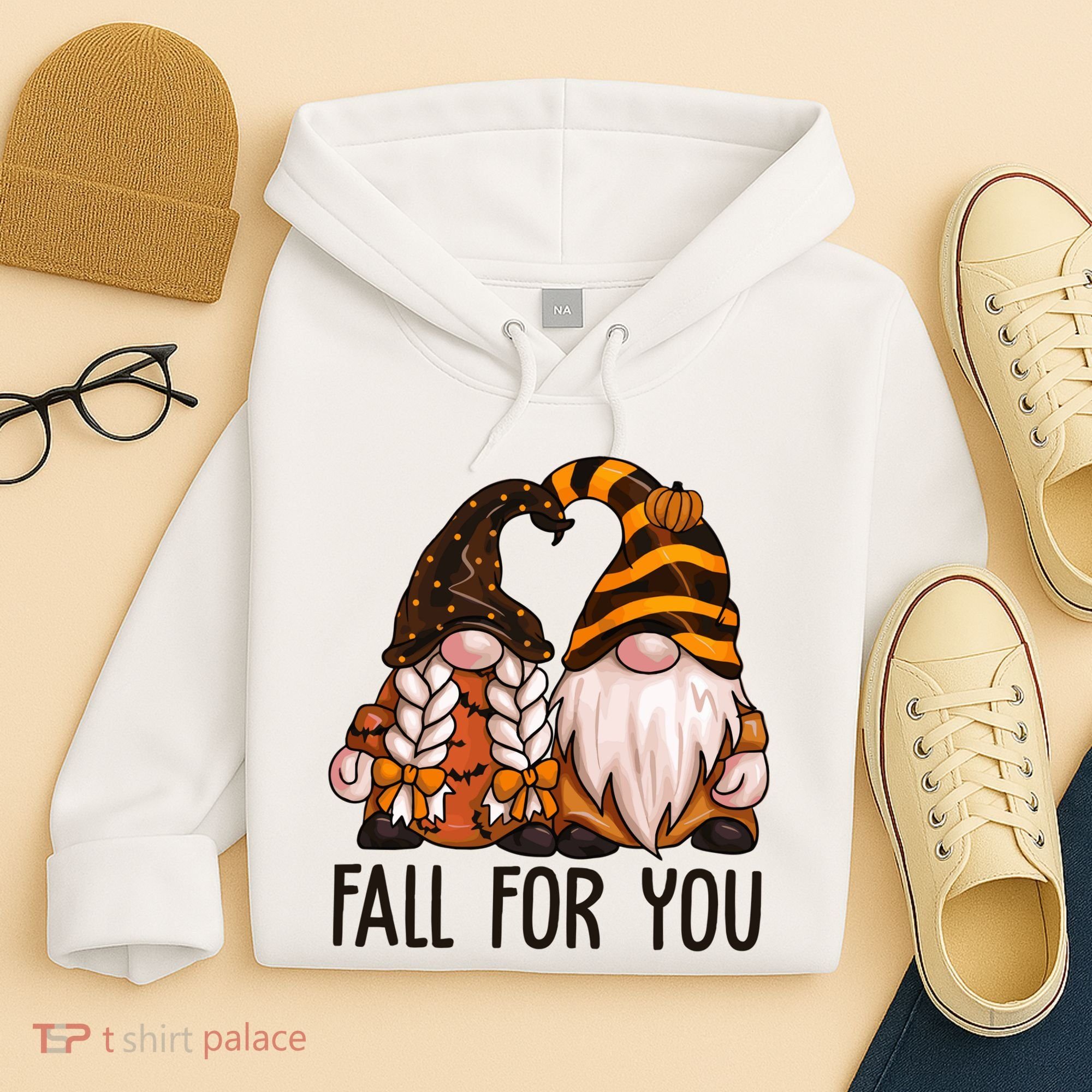 Fall For You Gnome Cute Hoodie