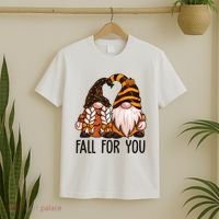 Fall For You Gnome Cute T-Shirt thumb 2