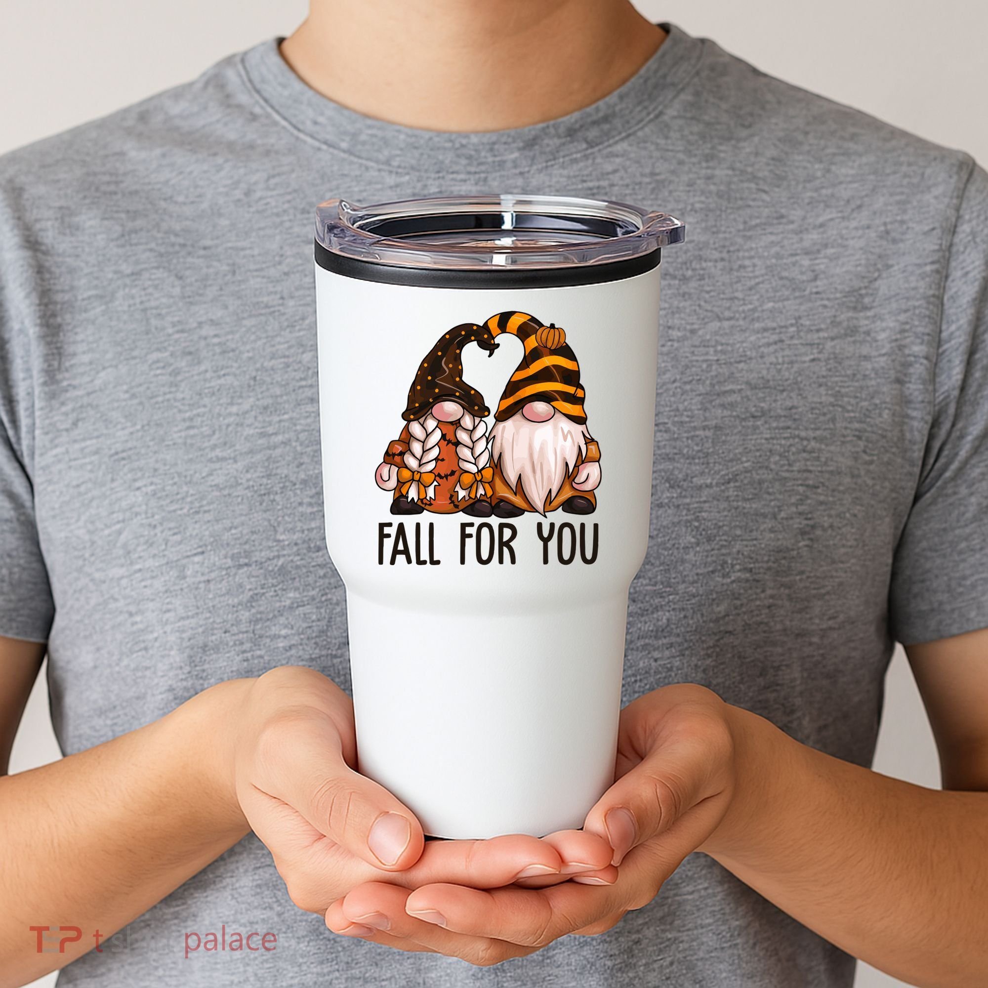 Fall For You Gnome Cute Tumbler