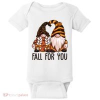 Fall For You Gnome Cute Baby Bodysuit thumb 0