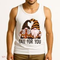 Fall For You Gnome Cute Tank Top thumb 3