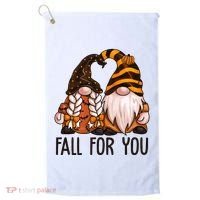 Fall For You Gnome Cute Golf Towel thumb 0