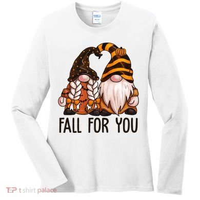 Fall For You Gnome Cute Women's Long Sleeve Shirt