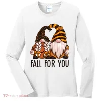 Fall For You Gnome Cute Women's Long Sleeve Shirt thumb 0