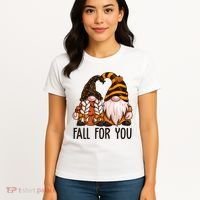 Fall For You Gnome Cute Women's T-Shirt thumb 4