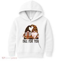 Fall For You Gnome Cute Kids Hoodie thumb 0