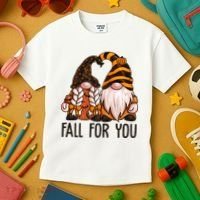 Fall For You Gnome Cute Kids T-Shirt thumb 3