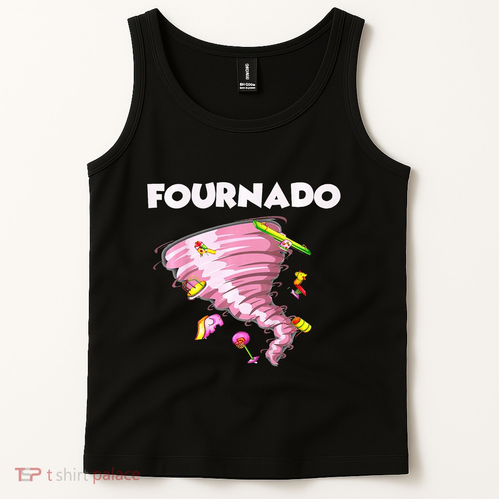 Fournado Four Year Old 4th Birthday Tornado Tank Top
