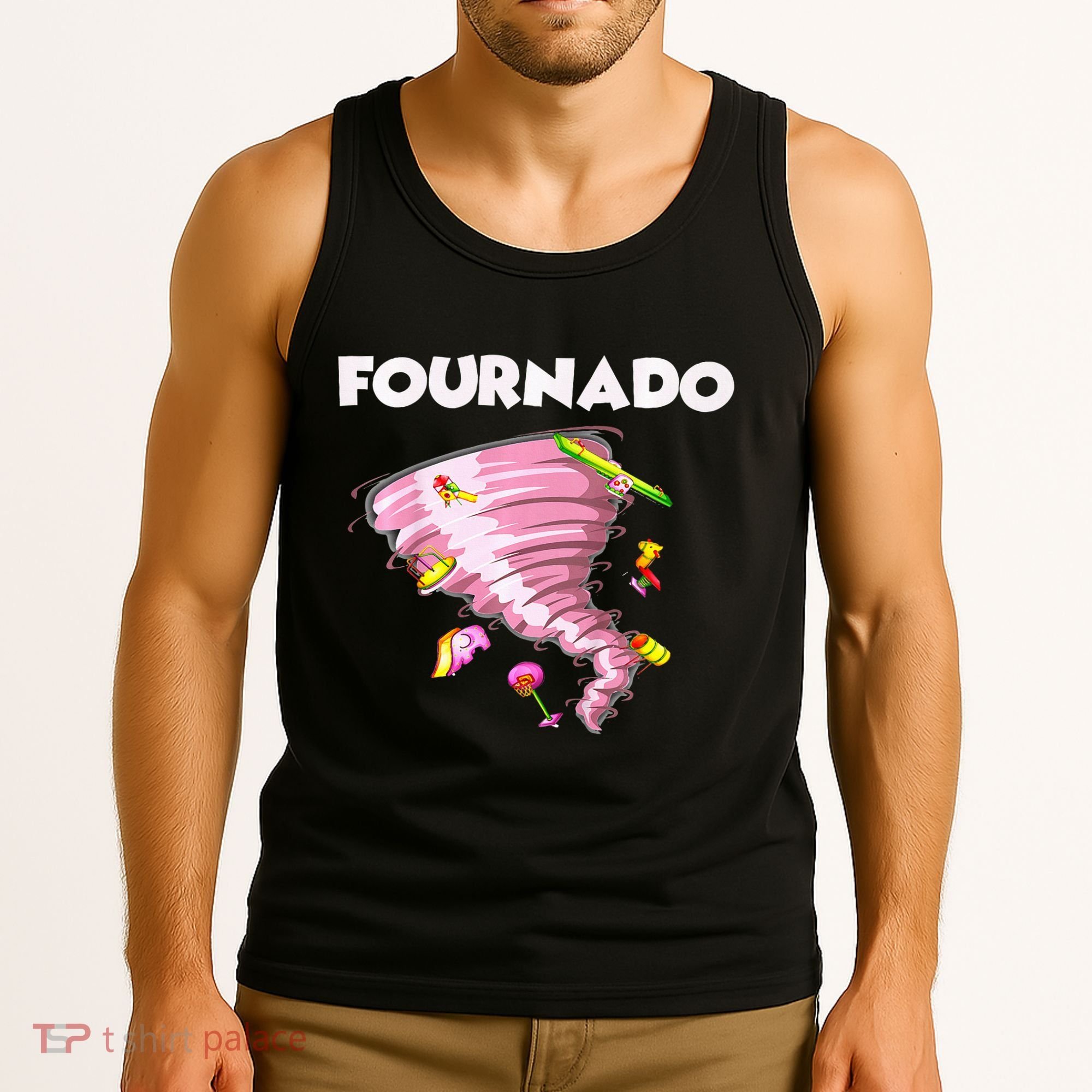 Fournado Four Year Old 4th Birthday Tornado Tank Top