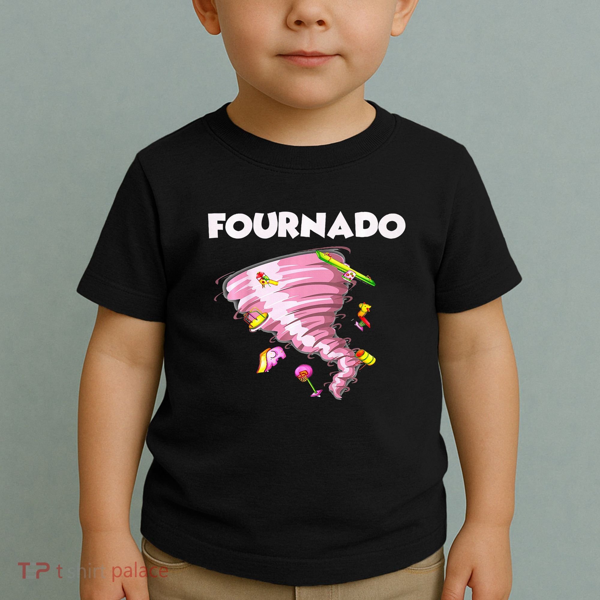 Fournado Four Year Old 4th Birthday Tornado Toddler T-Shirt