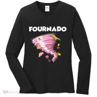 Fournado Four Year Old 4th Birthday Tornado Women's Long Sleeve Shirt thumb 0