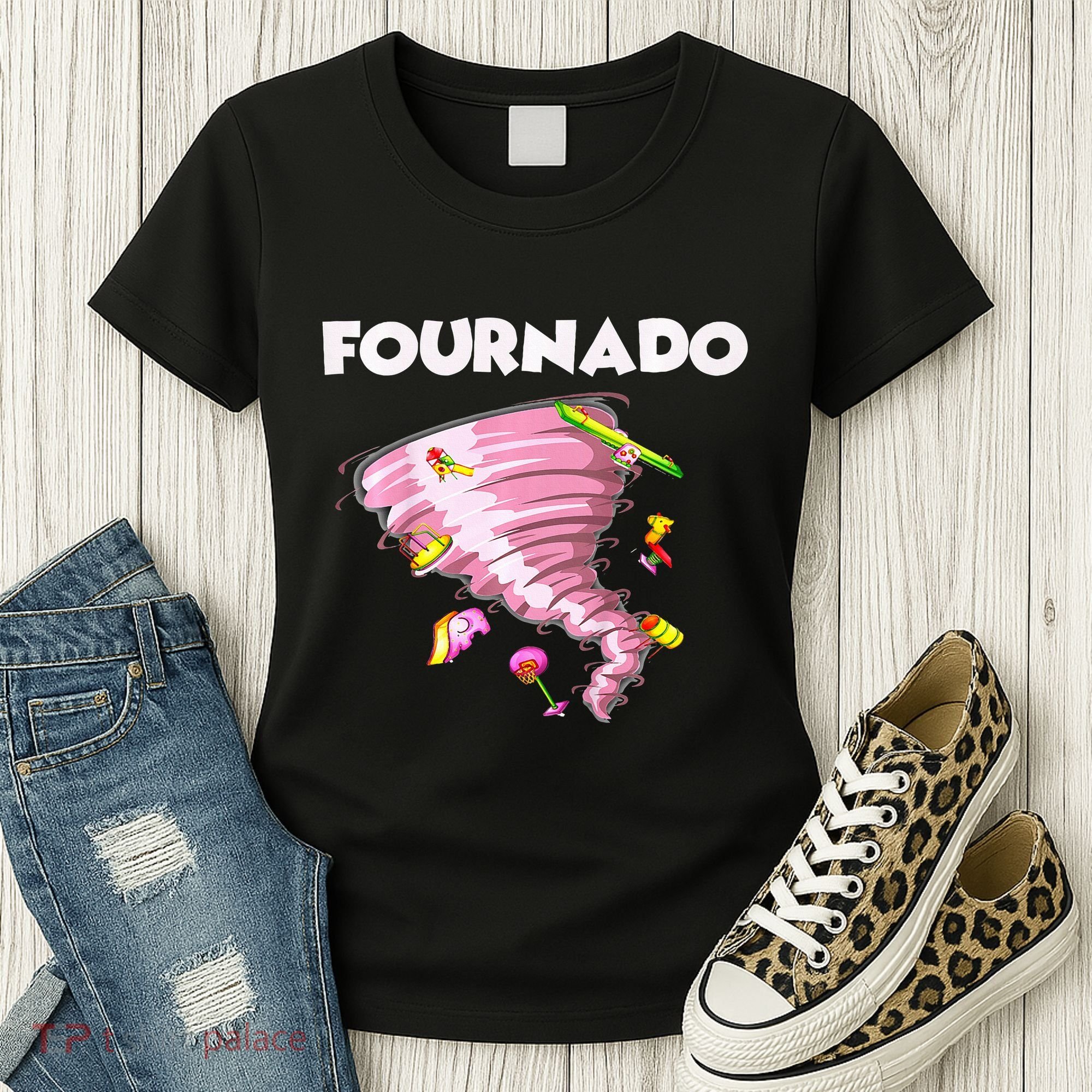 Fournado Four Year Old 4th Birthday Tornado Women's T-Shirt