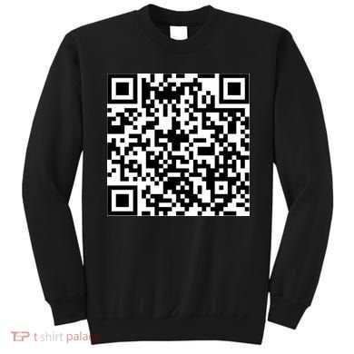 Funny F You Qr Code Design Sweatshirt