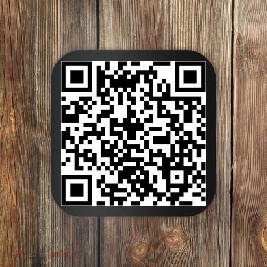 Funny F You Qr Code Design Coaster