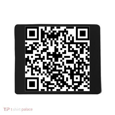 Funny F You Qr Code Design Mousepad