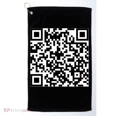 Funny F You Qr Code Design Golf Towel