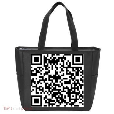 Funny F You Qr Code Design Tote Bag