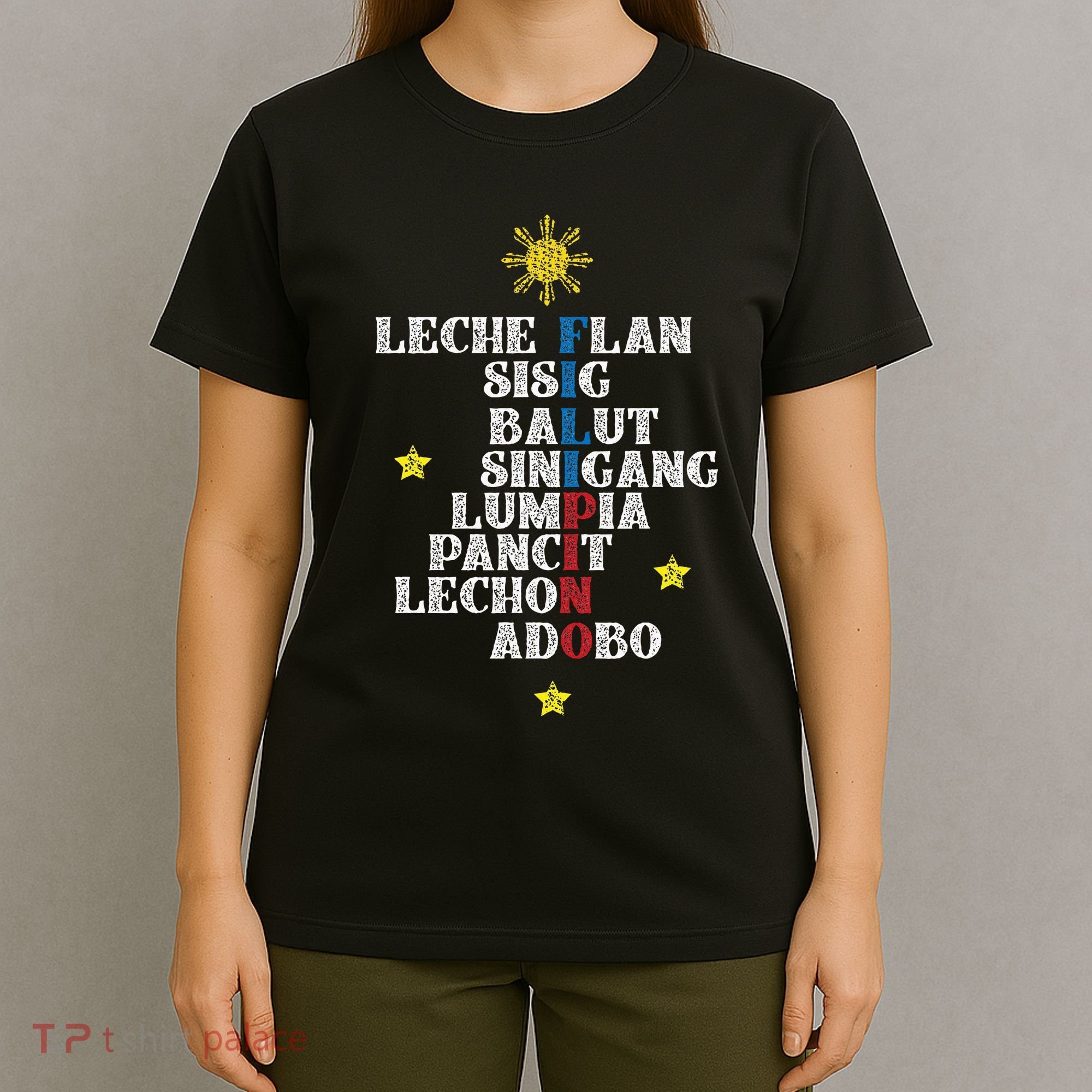 Fun Festive Yummy Filipino Traditional Food T-Shirt