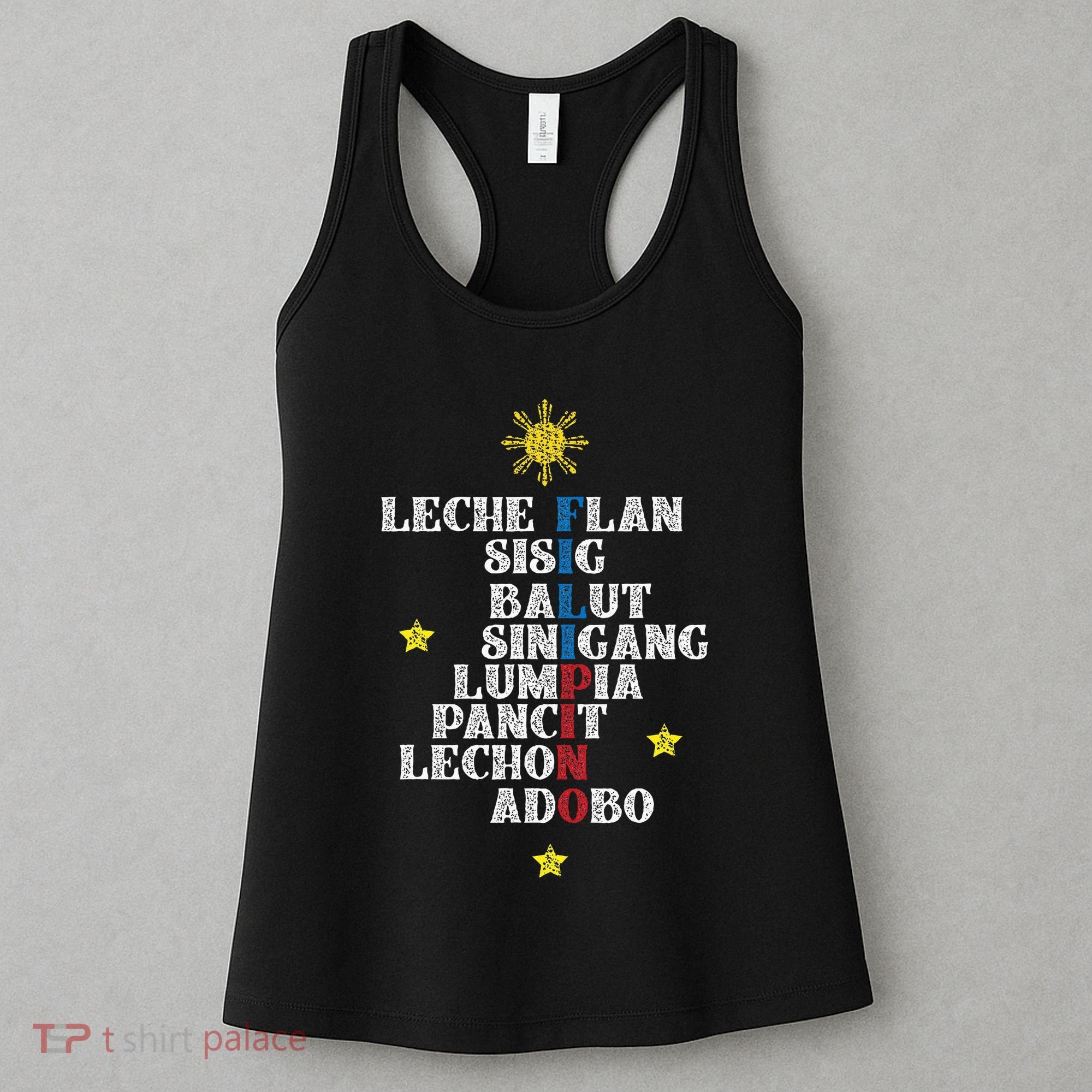 Fun Festive Yummy Filipino Traditional Food Women's Tank Top