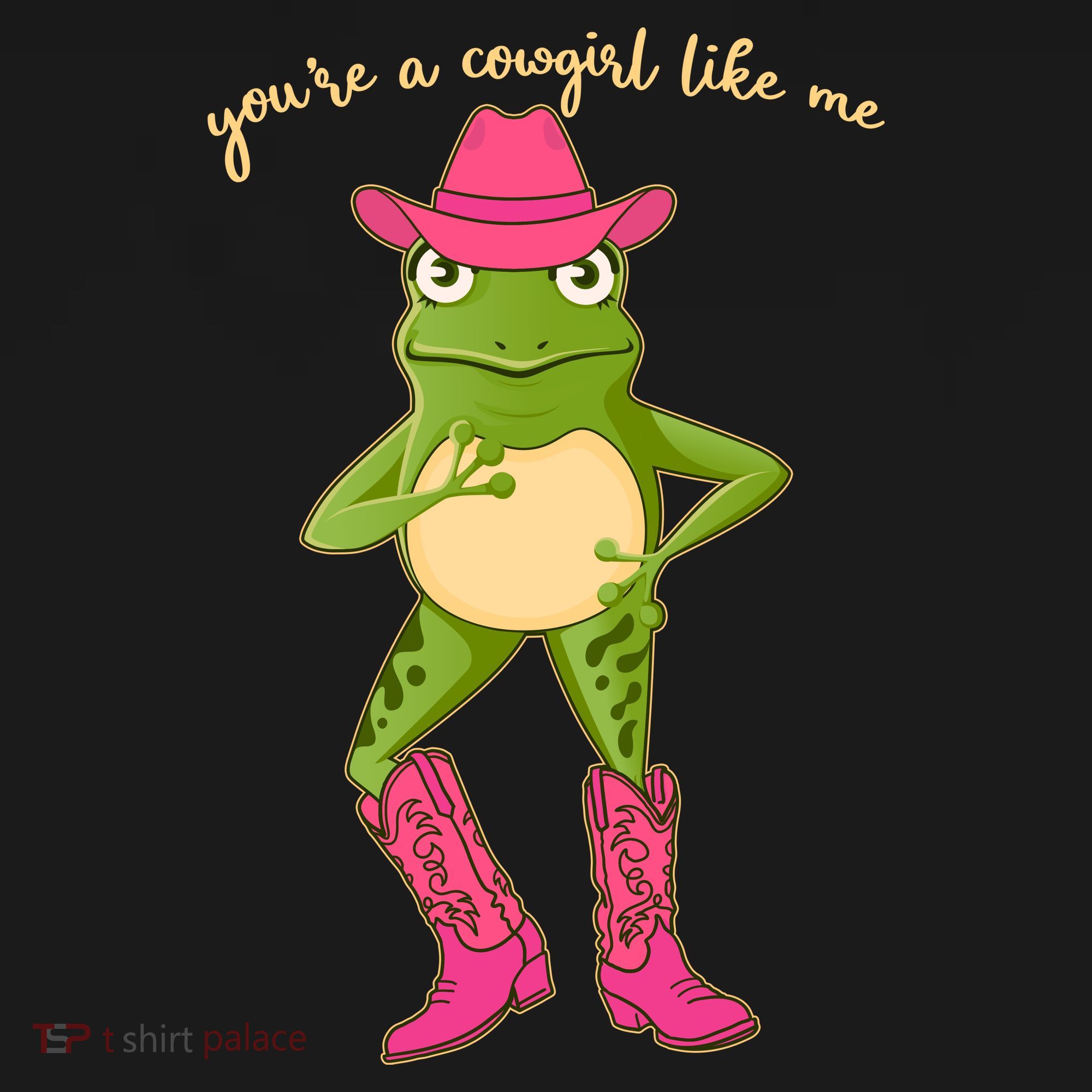 Funny Frog You're A Cowgirl Like Me Apron
