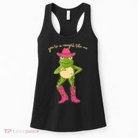Funny Frog You're A Cowgirl Like Me Women's Tank Top thumb 0