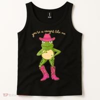 Funny Frog You're A Cowgirl Like Me Tank Top thumb 2