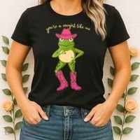 Funny Frog You're A Cowgirl Like Me Women's T-Shirt thumb 2