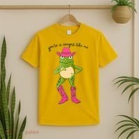 Funny Frog You're A Cowgirl Like Me T-Shirt thumb 2