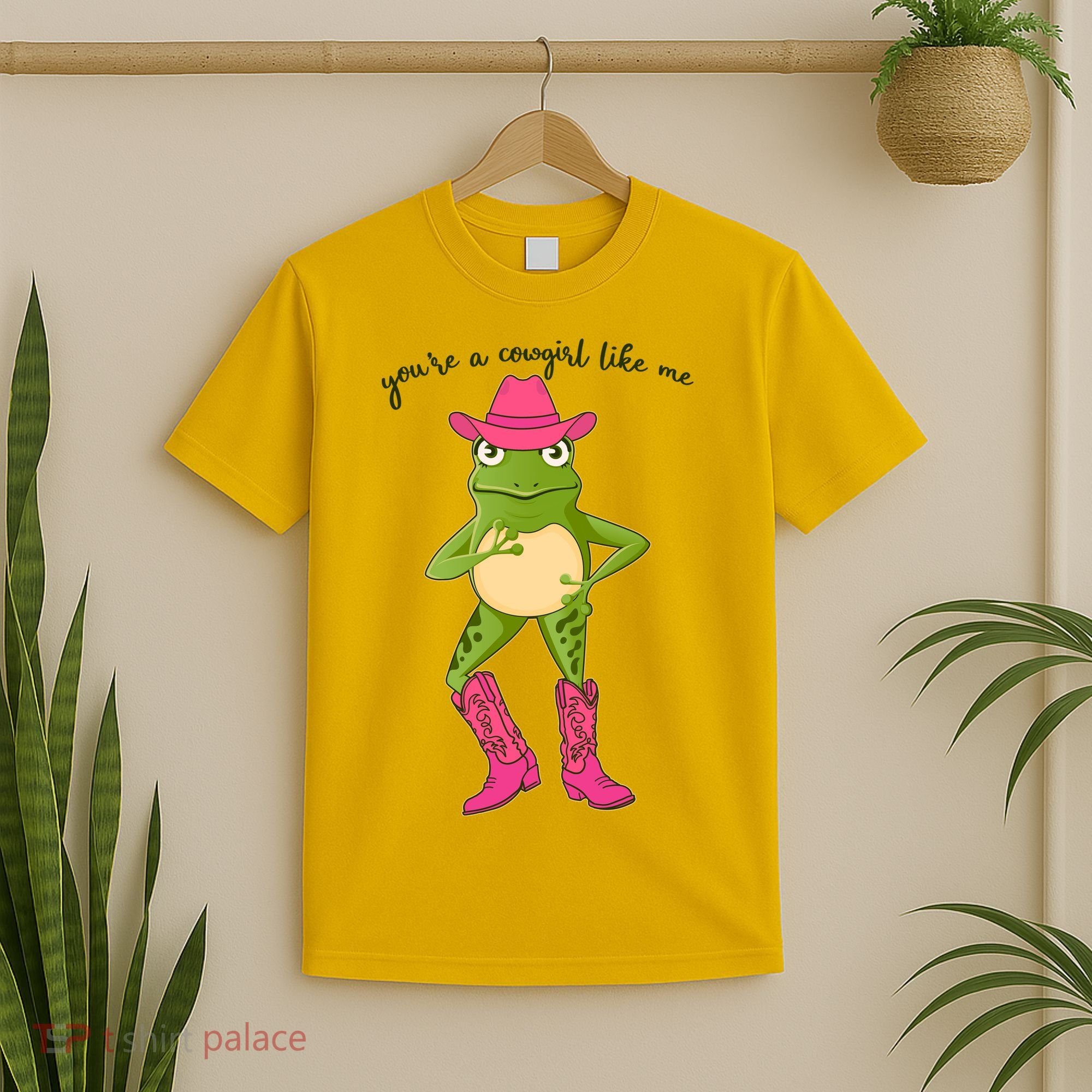 Funny Frog You're A Cowgirl Like Me T-Shirt