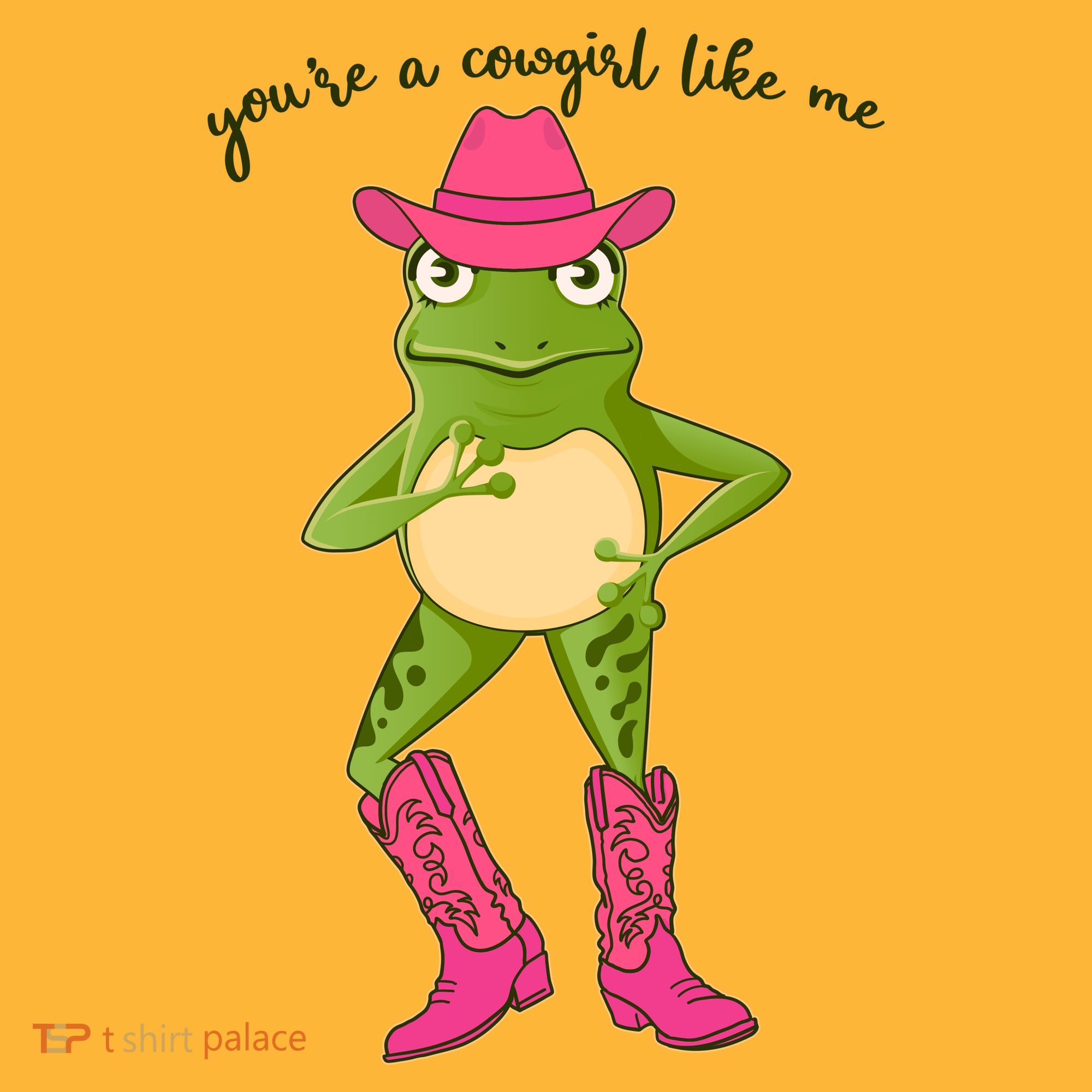 Funny Frog You're A Cowgirl Like Me Mousepad