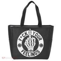Funny Fuck Your Feelings Tote Bag thumb 0