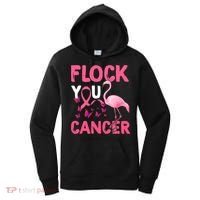 Funny Flock You Flamingo Cancer Breast Cancer Women's Hoodie thumb 0
