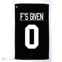 F'S GIVEN 0, Funny Sarcastic Humor White STYLE #2 Golf Towel thumb 0