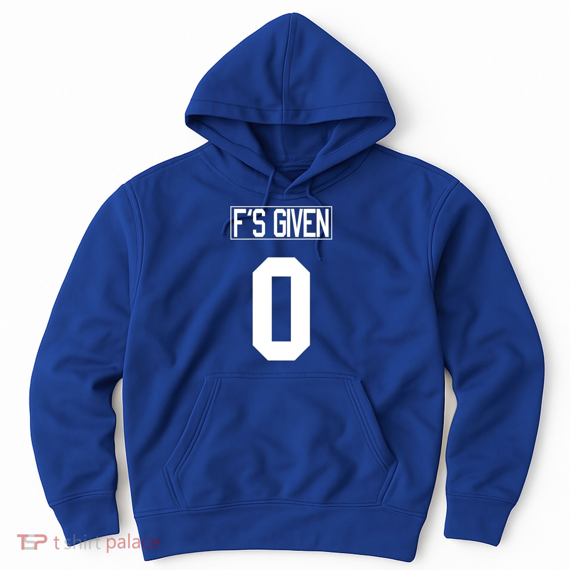 F'S GIVEN 0, Funny Sarcastic Humor White STYLE #2 Hoodie