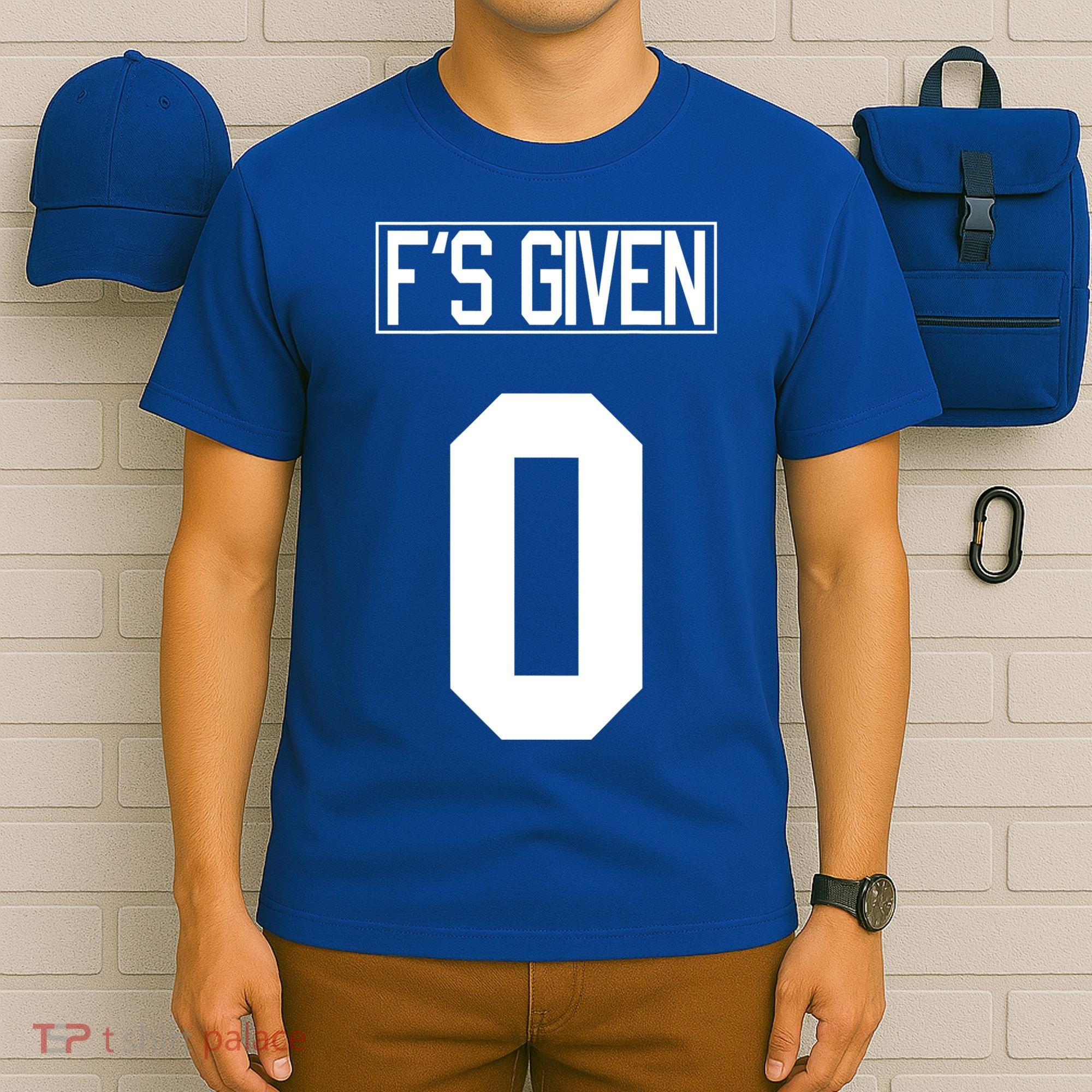 F'S GIVEN 0, Funny Sarcastic Humor White STYLE #2 T-Shirt