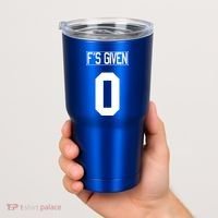 F'S GIVEN 0, Funny Sarcastic Humor White STYLE #2 Tumbler thumb 2