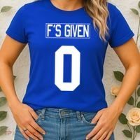F'S GIVEN 0, Funny Sarcastic Humor White STYLE #2 Women's T-Shirt thumb 2