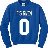 F'S GIVEN 0, Funny Sarcastic Humor White STYLE #2 Kids Sweatshirt thumb 0