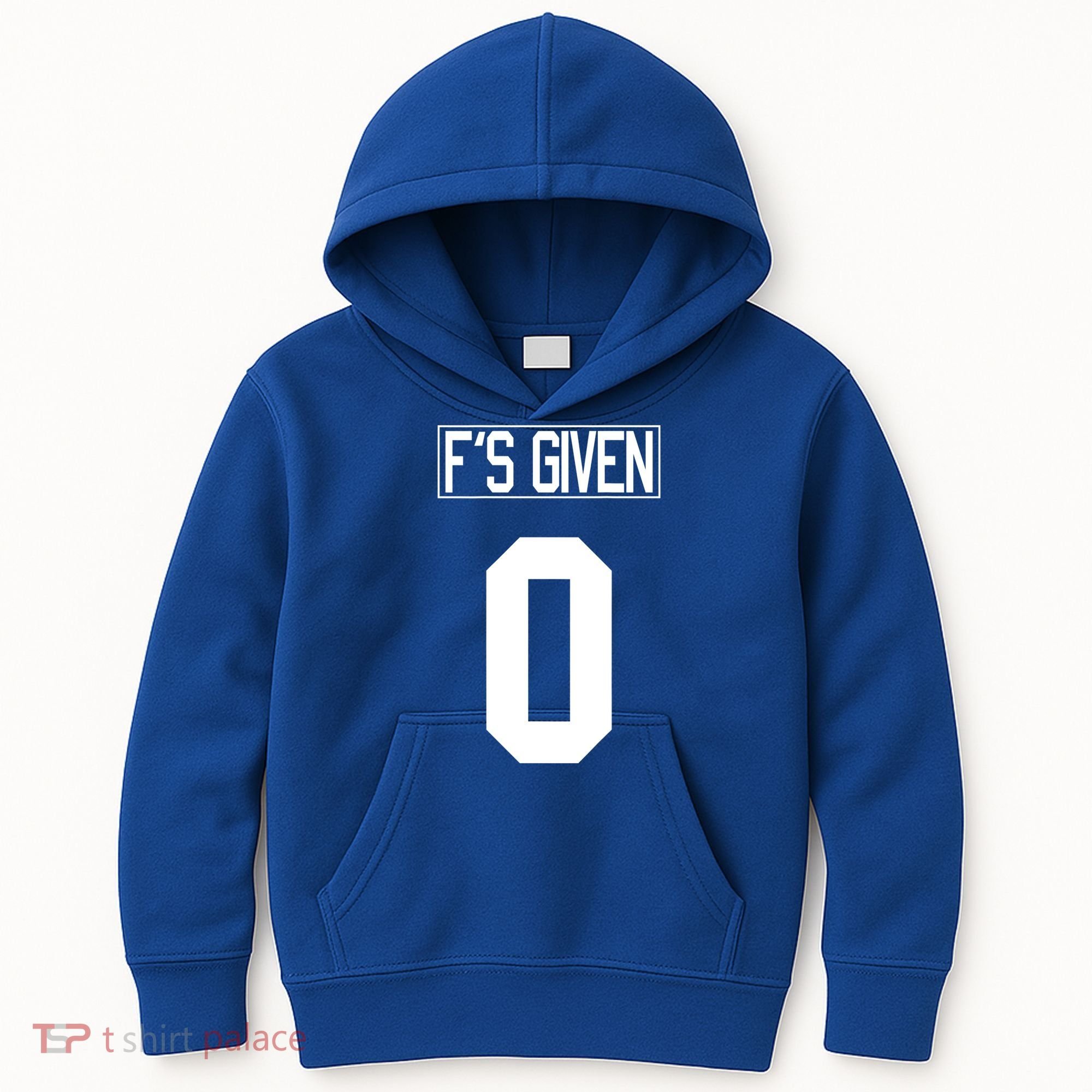 F'S GIVEN 0, Funny Sarcastic Humor White STYLE #2 Kids Hoodie