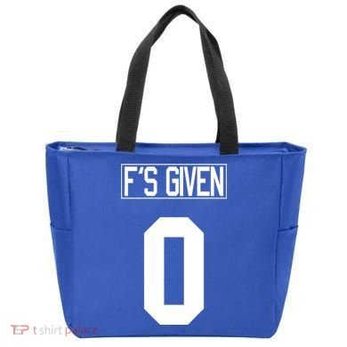 F'S GIVEN 0, Funny Sarcastic Humor White STYLE #2 Tote Bag