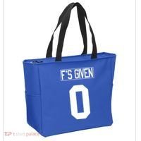 F'S GIVEN 0, Funny Sarcastic Humor White STYLE #2 Tote Bag thumb 2