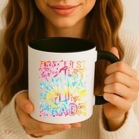 First Grade 1st Grade Tie Dye Word Art Coffee Mug thumb 3