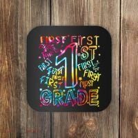 First Grade 1st Grade Tie Dye Word Art Coaster thumb 0