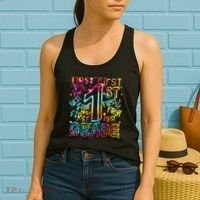 First Grade 1st Grade Tie Dye Word Art Women's Tank Top thumb 2