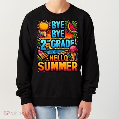 Funny Goodbye 2nd Grade Hello Summer Funny Gift Women's Sweatshirt
