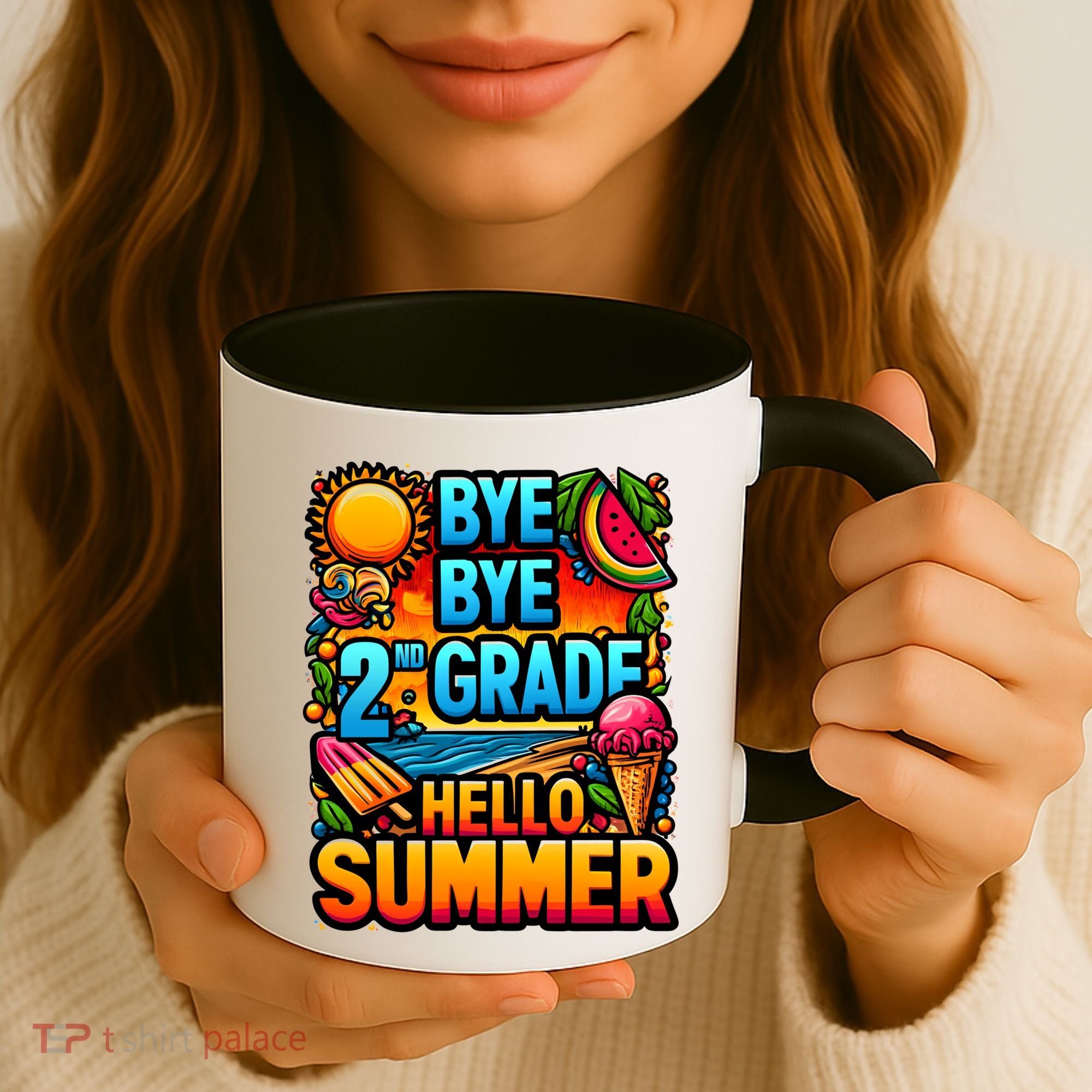 Funny Goodbye 2nd Grade Hello Summer Funny Gift Coffee Mug