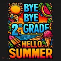 Funny Goodbye 2nd Grade Hello Summer Funny Gift Pajama Set thumb 2